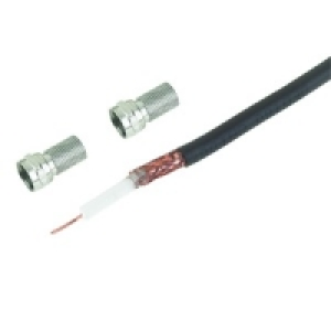 Wickes Digital Coaxial Cable 20m Brown With Connector