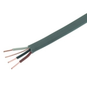 Wickes 3 Core and Earth Cable 1.5mm x 50m Grey