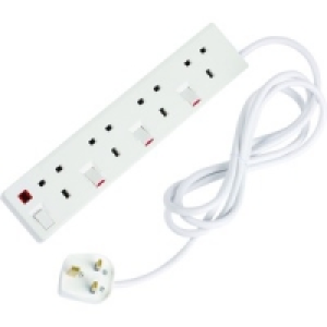 Wickes Extension Lead 4 Sockets 2m Switched