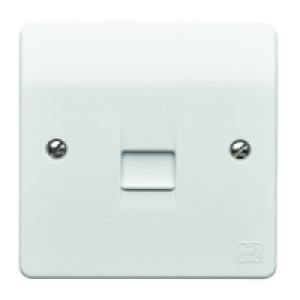 MK Master Telephone Socket 1 Gang K0422RPWHI