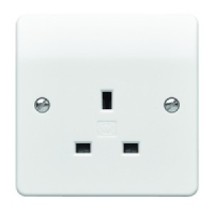 MK 13A Unswitched Single Socket K0780RPWHI