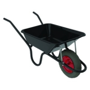 Wickes Black Epoxy Coated Wheelbarrow 85L