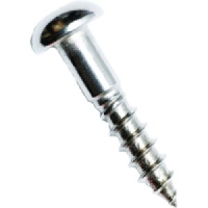Wickes S/Steel Roundhead Woodscrews No.10x23mm Pack 10