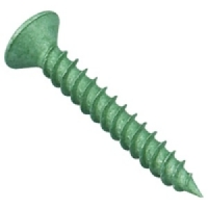 Wickes External Grade Screws Green No.8x38mm Pack 20
