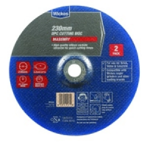 Wickes Masonry DPC Cutting Disc 230mm Pack 2