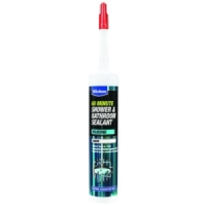 Wickes 60 Minute Shower & Bathroom Sealant White 310ml