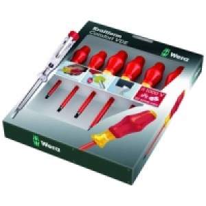 Wera VDE Slotted & Pozi Screwdriver Pack 7