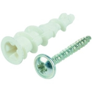 Wickes Self Drill Nylon Fixers 30mm Pack 10