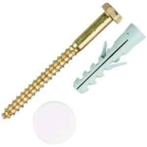 Wickes Brass Sanitary Fixings 6x70mm Pack 2