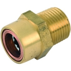 Wickes Copper Pushfit Straight Male Connector 12 x 15mm
