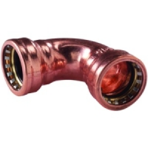 Wickes Copper Pushfit Elbow 15mm Pack 5