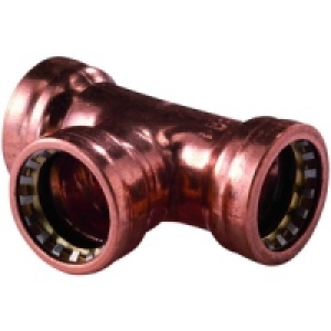 Wickes Copper Pushfit Equal Tee 15mm