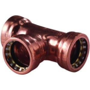 Wickes Copper Pushfit Equal Tee 22mm