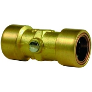 Wickes Copper Pushfit Service Valve 15mm Pack 2