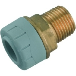 Wickes Polyplumb Male Adaptor 12 x 15mm