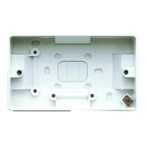 MK Surface Mounted Box Double 40mm K2172RPWHI £4.29