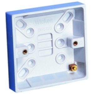 Wickes Pattress Box 1 Gang 25mm 6 Pack