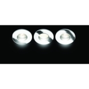Wickes Energy Efficient Bathroom Downlight Chrome 3 Pack