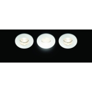 Wickes Energy Efficient Bathroom Downlight White 3 Pack