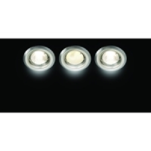 Wickes Energy Efficient Downlight Brushed Chrome 3 Pack