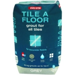 Evo-Stik Tile A Floor Grout For All Tiles Grey 10kg