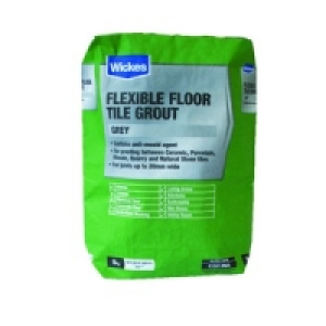 Wickes Flexible Floor Tile Grout Grey 5kg £9.99