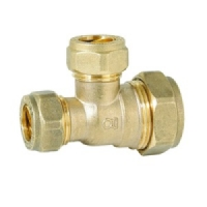 Wickes Compression Reducing Tee 15 x 15 x 22mm