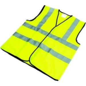 Wickes High Visibility Waistcoat Yellow Extra Large