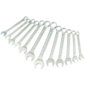Wickes Chrome Plated Combination Spanner Set Pack 12 £13.99