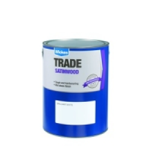 Wickes Trade Satinwood Paint Brilliant White 5L £27.99