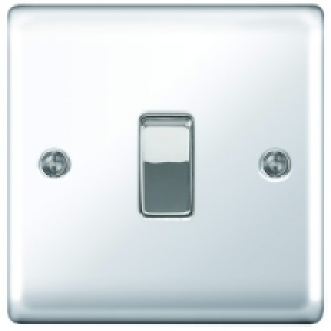 Wickes 10A Light Switch 1 Gang 2 Way Polished Chrome Raised  £5.49