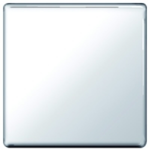 Wickes Blanking Plate 1 Gang Polished Chrome Screwless Flat