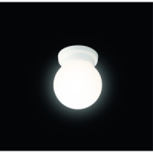 Wickes Globe Flush Ceiling Light White