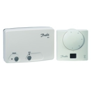 Danfoss RET-BRF Dial Set Room Thermostat & RX-1 Rcvr