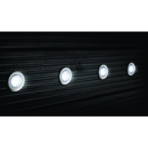 Wickes White LED Deck Lights Extension Kit 45mm 4 Pack &pound;24.99
