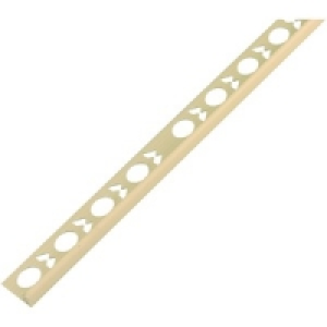 Wickes Tile Trim Soft Cream PVC 6mmx2.44m