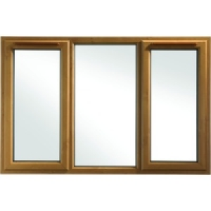 Wickes uPVC Casement Window Oak 1010x1770mm Side Hung