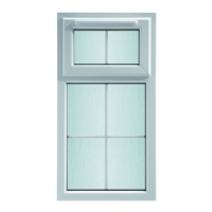 Wickes Georgian Bar uPVC Casement Window White 1010x611mm To