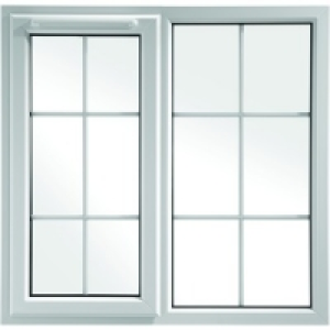 Wickes Georgian Bar uPVC Casement Window White 1010x1190mm L £198.45