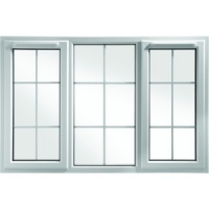Wickes Georgian Bar uPVC Casement Window White 1160x1770mm S £334.95