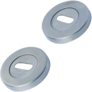 Wickes Keyhole Escutcheon Stainless Steel