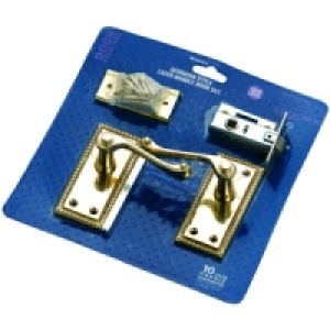 Wickes Venice Latch Handle Set Brass £9.48