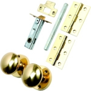 Wickes Cambridge Mortice Door Knob Pack Brass £10.98