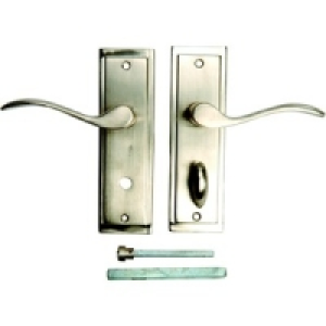 Wickes Lisbon Bathroom Handle Satin Nickel