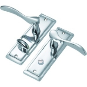 Wickes Madrid Bathroom Handle Chrome