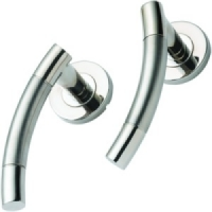 Wickes Sydney Round Rose Latch Handle Stainless Steel