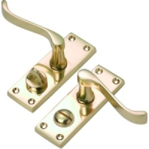 Wickes Paris Scroll Privacy Handle Brass £10.99
