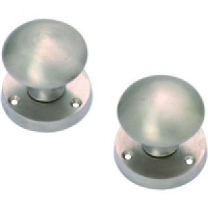 Wickes Santiago Mortice Door Knob Satin Nickel £10.48