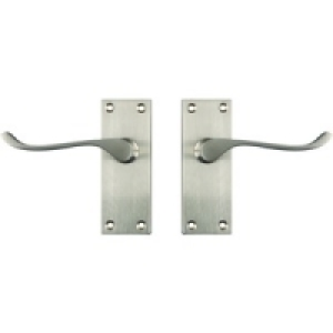 Wickes York Latch Handle Satin Nickel £9.99