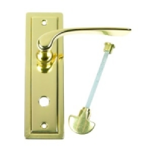 Urfic Como Bathroom Privacy Lock Handle Polished Brass £14.89